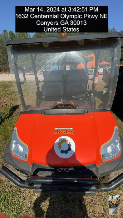 2022 Kubota RTV-X1140W-H Plastic Canopy, Windshield Acrylic Clear, LED Strobe Light, Wire Harness Kit, Back up Alarm