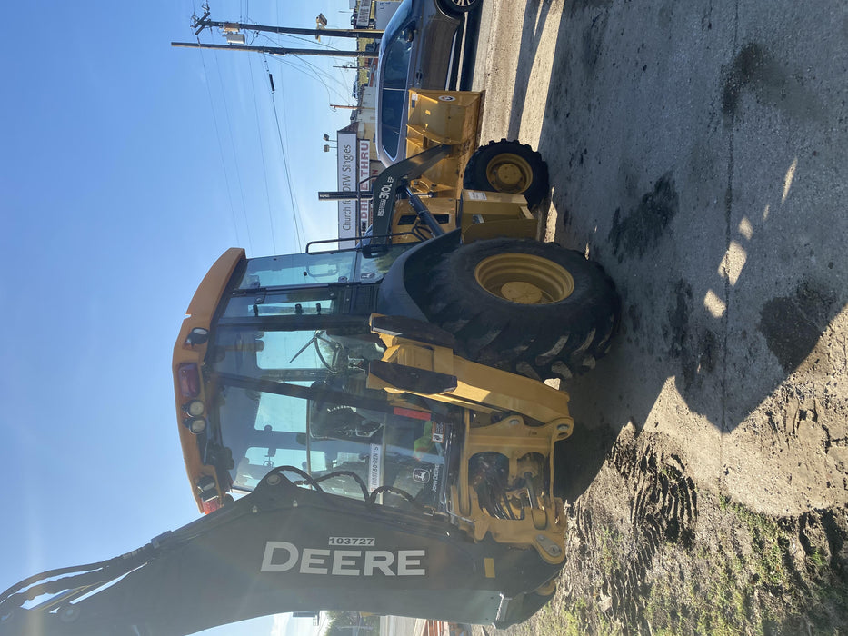 2020 John Deere 310LEP Cab/Heat/Air, 4WD, Standard Stick, Pilot Controls, 2 Way Hydraulics, TAG Manual QC