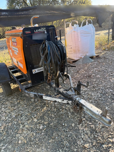 2023 Lincoln Electric LE400 Kubota V1505, Trlr, Cable Rack, Light Kit, ES Decals, T3