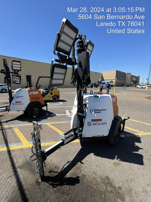 2024 Generac MLT2 Diesel, Flex Switch 120V Input, Powerzone Controller, 
(4) 320W LED Lights, 4kW Generator, 39.9 Gal Fuel Tank, 2" Ball, T3