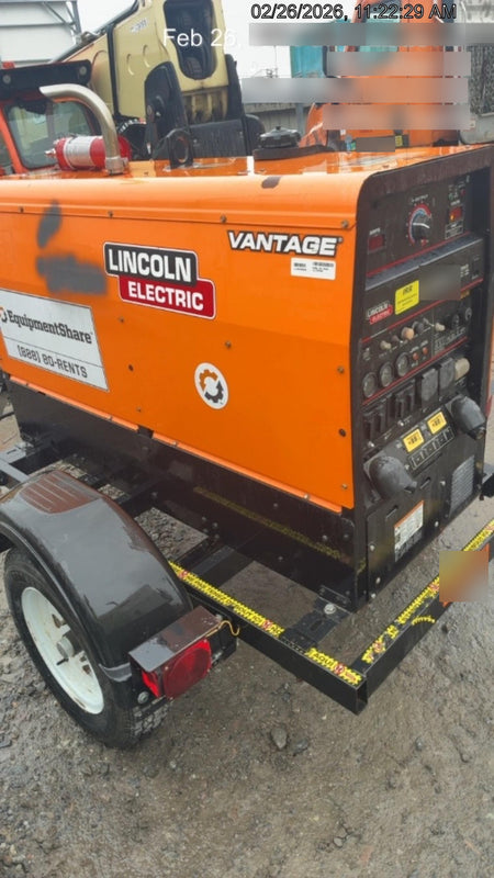 2021 Lincoln Electric Vantage 322 Vantage 322 Ready Pak 3 w/ Decals, ORANGE (includes trailer, cable rack, fender light kit) NO Telematics