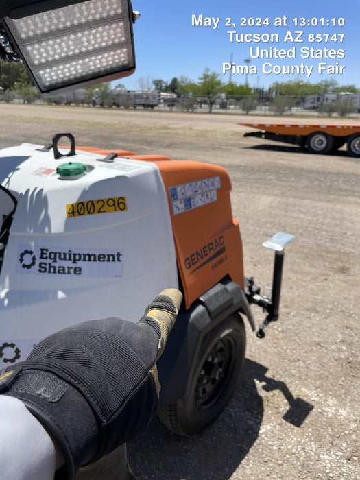 2024 Generac MLT2 Diesel, Flex Switch 120V Input, Powerzone Controller, 
(4) 320W LED Lights, 4kW Generator, 39.9 Gal Fuel Tank, 2" Ball, T3