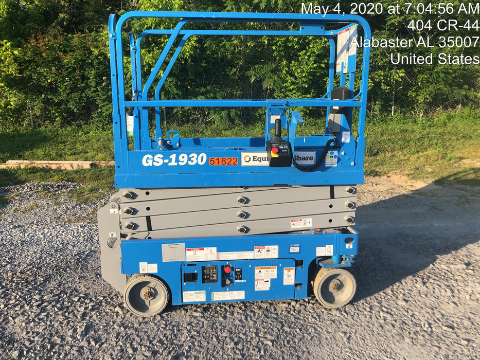 2019 Genie GS-1930 Fixed Rails with Chain Entry