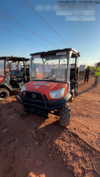 2022 Kubota RTV-X1140W-H Plastic Canopy, Windshield Acrylic Clear, LED Strobe Light, Wire Harness Kit, Back up Alarm