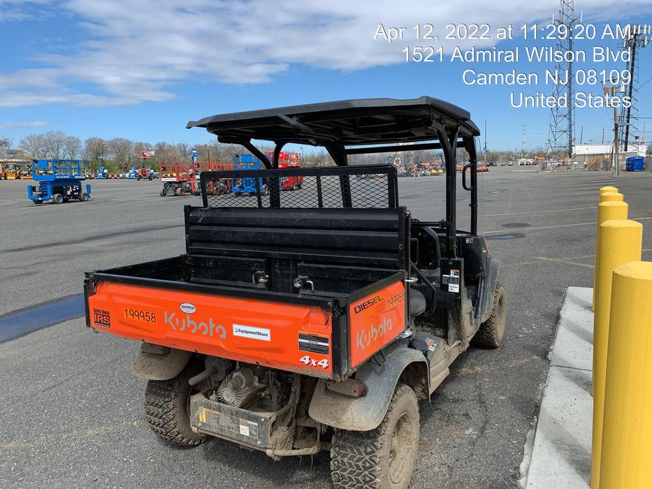 2022 Kubota RTV-X1140W-H Plastic Canopy, Windshield Acrylic Clear, LED Strobe Light, Wire Harness Kit, Back up Alarm