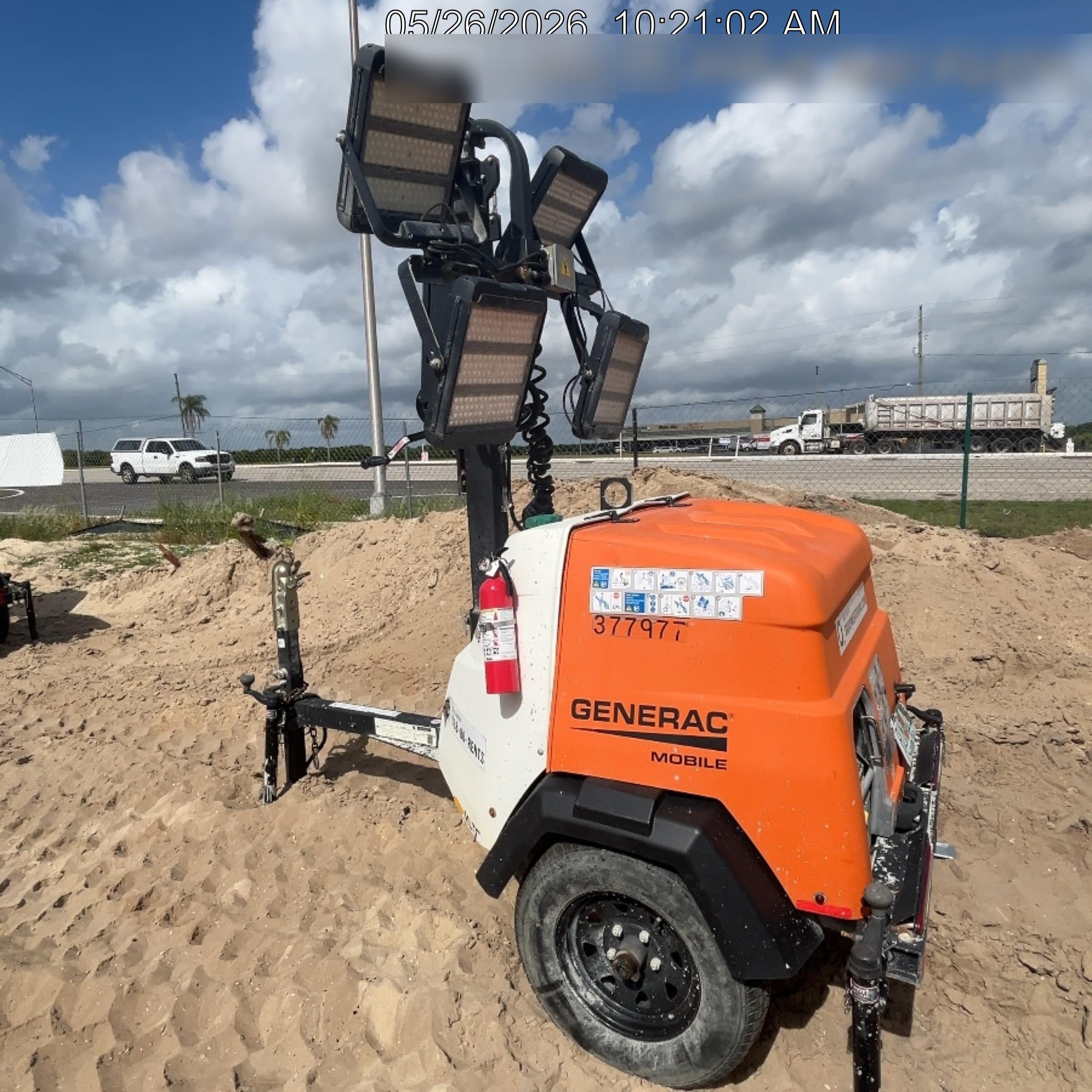 2023 Generac MLT2 Diesel, Flex Switch 120V Input, Powerzone Controller, 
(4) 320W LED Lights, 4kW Generator, 39.9 Gal Fuel Tank, 2" Ball, T3