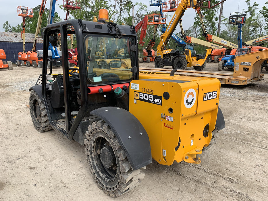 2020 JCB 505-20TC Canopy, Solid Tires, Work Lights, Beacon, Aux Hydraulics, Back up Alarm, ES Decals