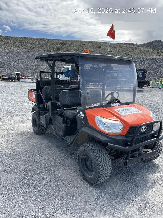 2022 Kubota RTV-X1140W-H Plastic Canopy, Windshield Acrylic Clear, LED Strobe Light, Wire Harness Kit, Back up Alarm