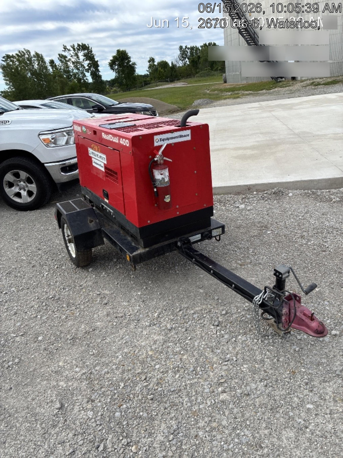 2022 Shindaiwa DGW400MDL Kubota D902 Engine, 23 HP, Dual Op Welder, Wire, Arc, Droop Stick, Tig, and CC Stick Functionality, Simulphase, 3 Phase and 1 Phase Gen Output, Single Axle NB Trlr, Slr Trckl Chrg 12V 12W, Fire Ext
