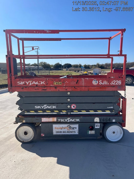 2018 Skyjack SJIII-3226 Skyjack SJIII3226 Scissor Lift w/Trojan Batteries
