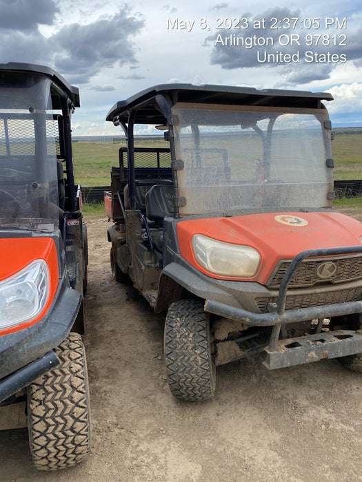 2022 Kubota RTV-X1140W-H Plastic Canopy, Windshield Acrylic Clear, LED Strobe Light, Wire Harness Kit, Back up Alarm