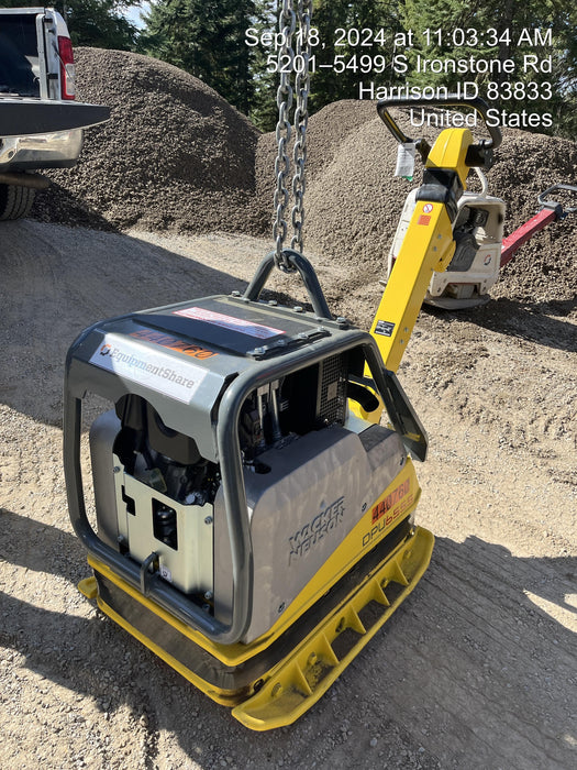 2024 Wacker Neuson DPU6555Heh Hatz Diesel, Reversible Plate Compactor, electric start