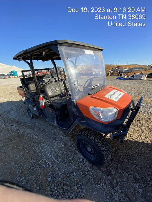 2021 Kubota RTV-X1140W-H Plastic Canopy, Windshield Acrylic Clear, LED Strobe Light, Wire Harness Kit, Back up Alarm