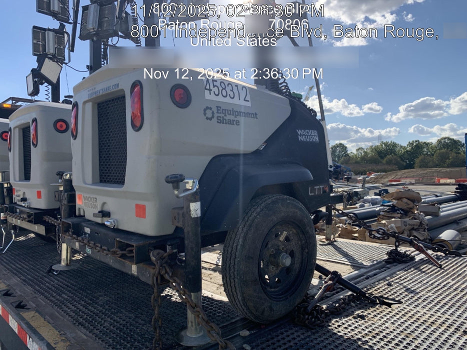 2024 Wacker Neuson LTT4 Diesel, Kohler KDW702, Deep Sea Controller, Auto Start, LED 320W, Bypass Outlet, T3