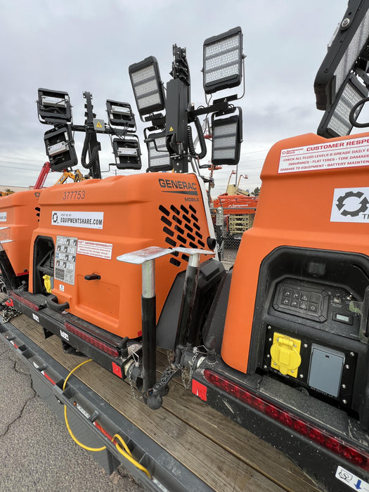 2023 Generac MLT2 Diesel, Flex Switch 120V Input, Powerzone Controller, 
(4) 320W LED Lights, 4kW Generator, 39.9 Gal Fuel Tank, 2" Ball, T3
