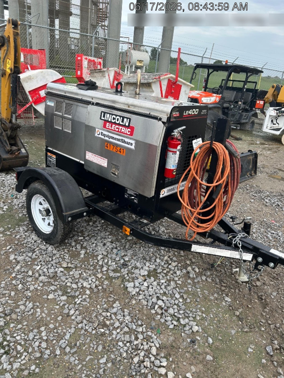 2024 Lincoln Electric LE400 Kubota V1505, Trlr, Cable Rack, Light Kit, ES Decals, T3