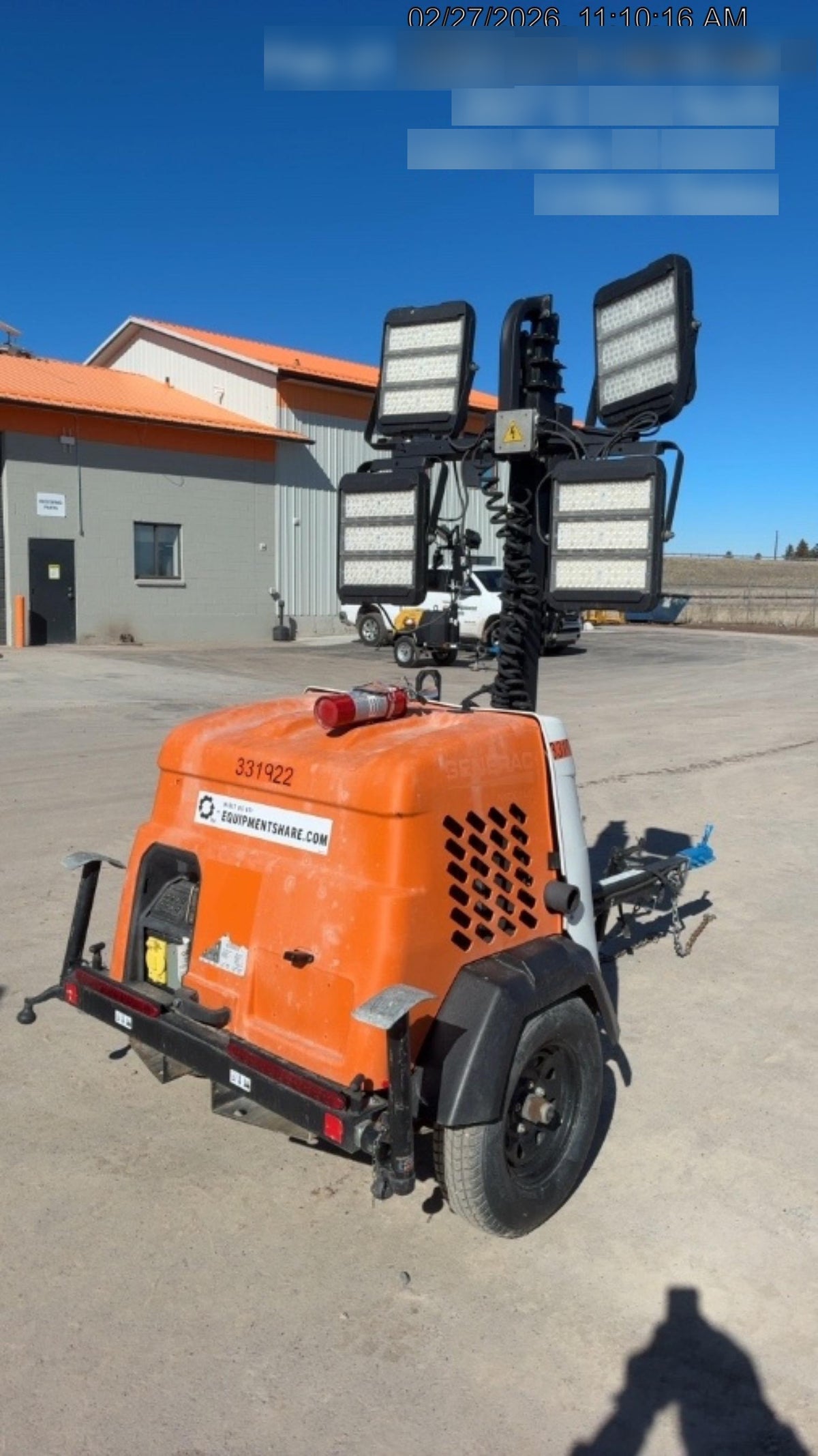 2023 Generac MLT2 Diesel, Flex Switch 120V Input, Powerzone Controller, (4) 320W LED Lights, 4kW Generator, 39.9 Gal Fuel Tank, 2" Ball, T3