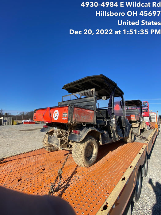 2022 Kubota RTV-X1140W-H Plastic Canopy, Windshield Acrylic Clear, LED Strobe Light, Wire Harness Kit, Back up Alarm