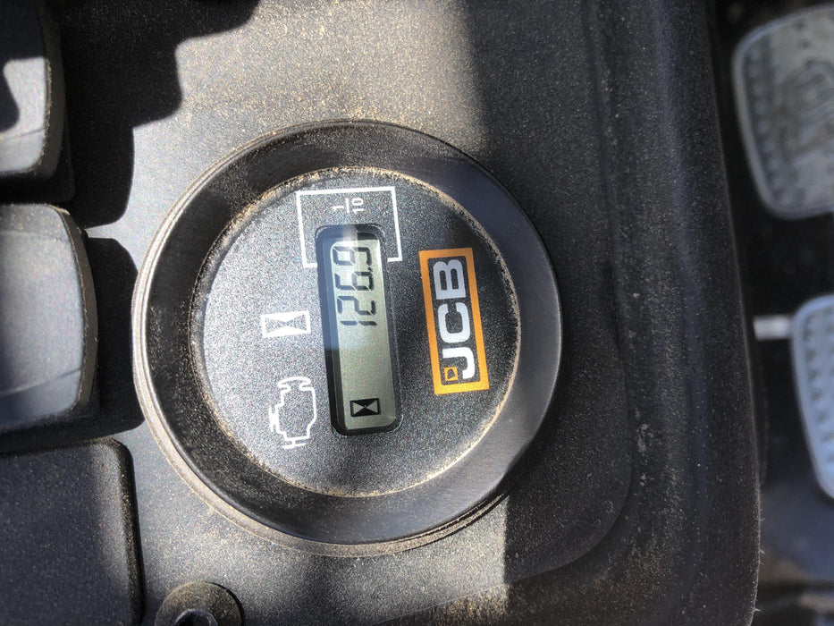 2019 JCB 512-56 Enclosed Cab, 109 HP, Solid Tires, Worklights, Beacon, Aux Hydraulics, Lifting Eye w/66" Carriage/60" Forks