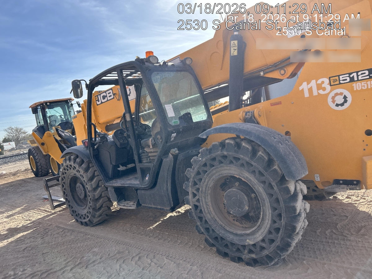 2020 JCB 512-56 Canopy, 74Hp, Solid Tires, Work Lights, Beacon, Aux Hydraulics, Back up Alarm, Lifting Eye, ES Decals