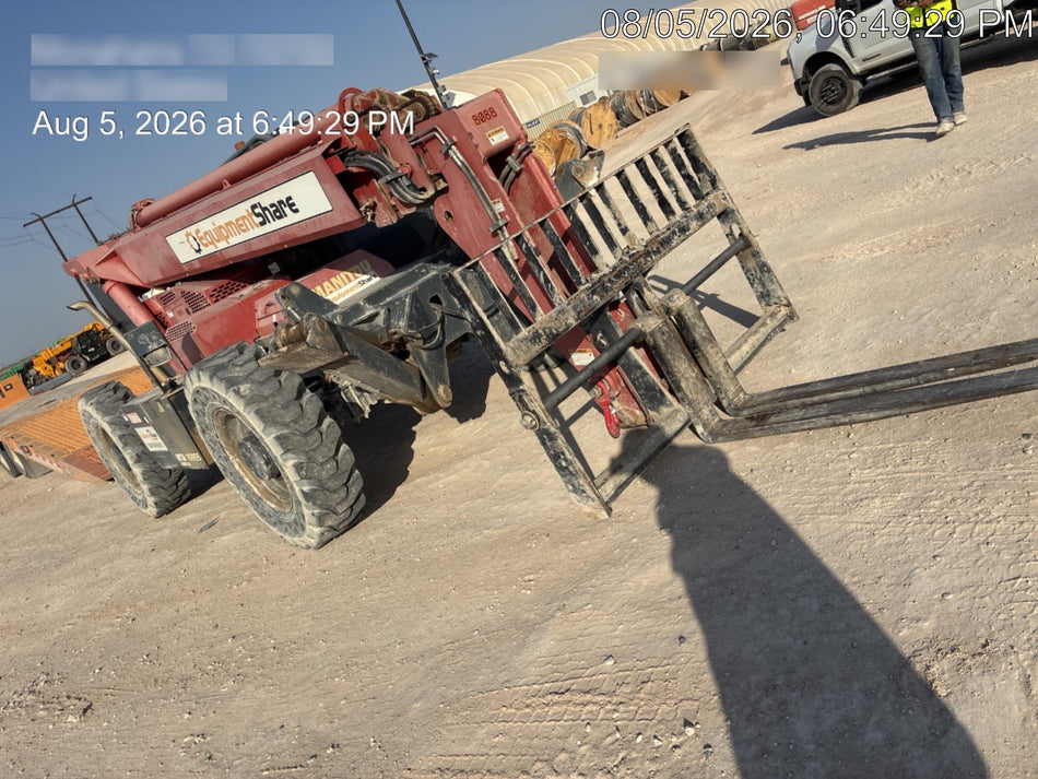 2018 Manitou MTA10055 Manitou MTA 10055 w/Open ROPS, Work Lights/Strobe, Aux Hyd, Solid Tires, Lift Hook, 66" Carriage, 60" Forks
