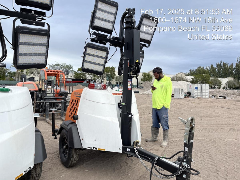 2025 Generac MLTS-4 Diesel, Mitsubishi L2E, 7.1 hp @1800 rpm, Flex Switch 120V Input, Powerzone Controller, (4) 320W LED Lights, 4kW Generator, 39.9 Gal Fuel Tank, 2" Ball, T3, ES Decals