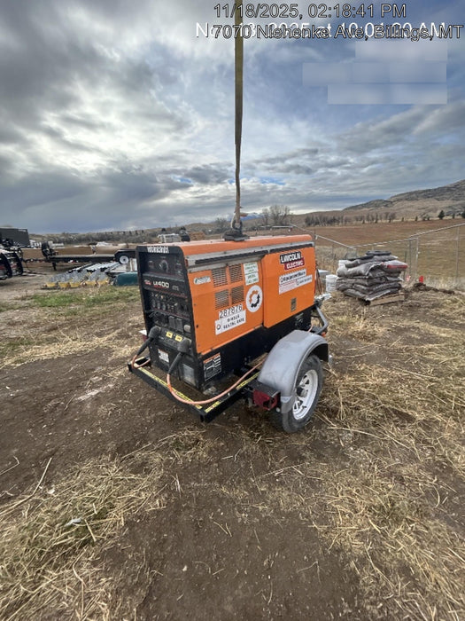 2023 Lincoln Electric LE400 Kubota V1505, Trlr, Cable Rack, Light Kit, ES Decals, T3