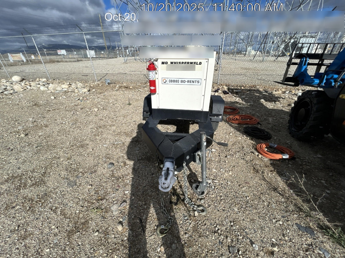 2020 Multiquip DLW400ESA4 400 amp Welder, 14kW, 120/240V, T4F Kubota, Trailer