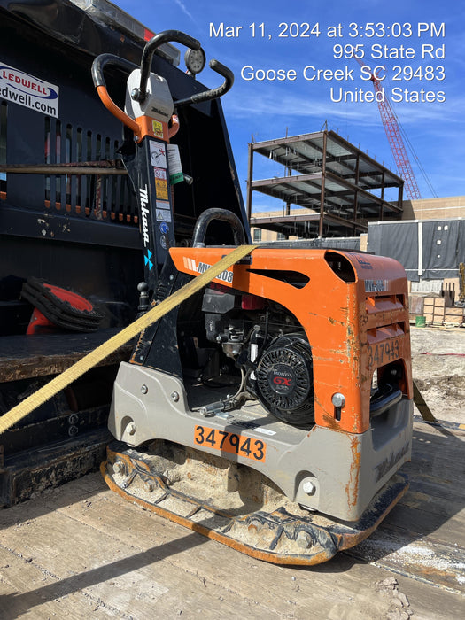 2023 Multiquip MV308GH Honda GX270, 18" Plate, Tachometer