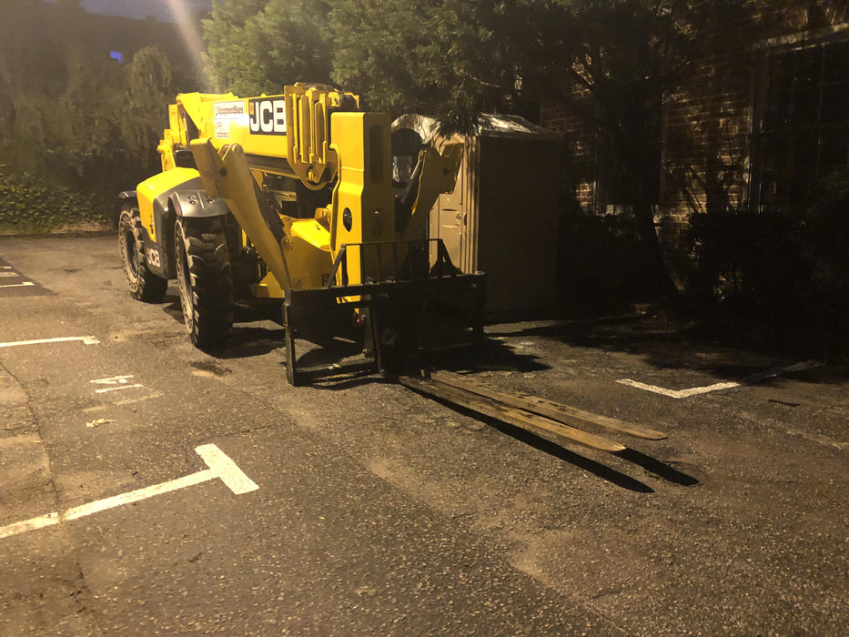 2019 JCB 510-56 Canopy, 74 HP, Solid Tires, STD Worklight, Beacon, Aux Hydraulics, Lifting Eye, Back up Alarm w/66" Carriage/60" Forks