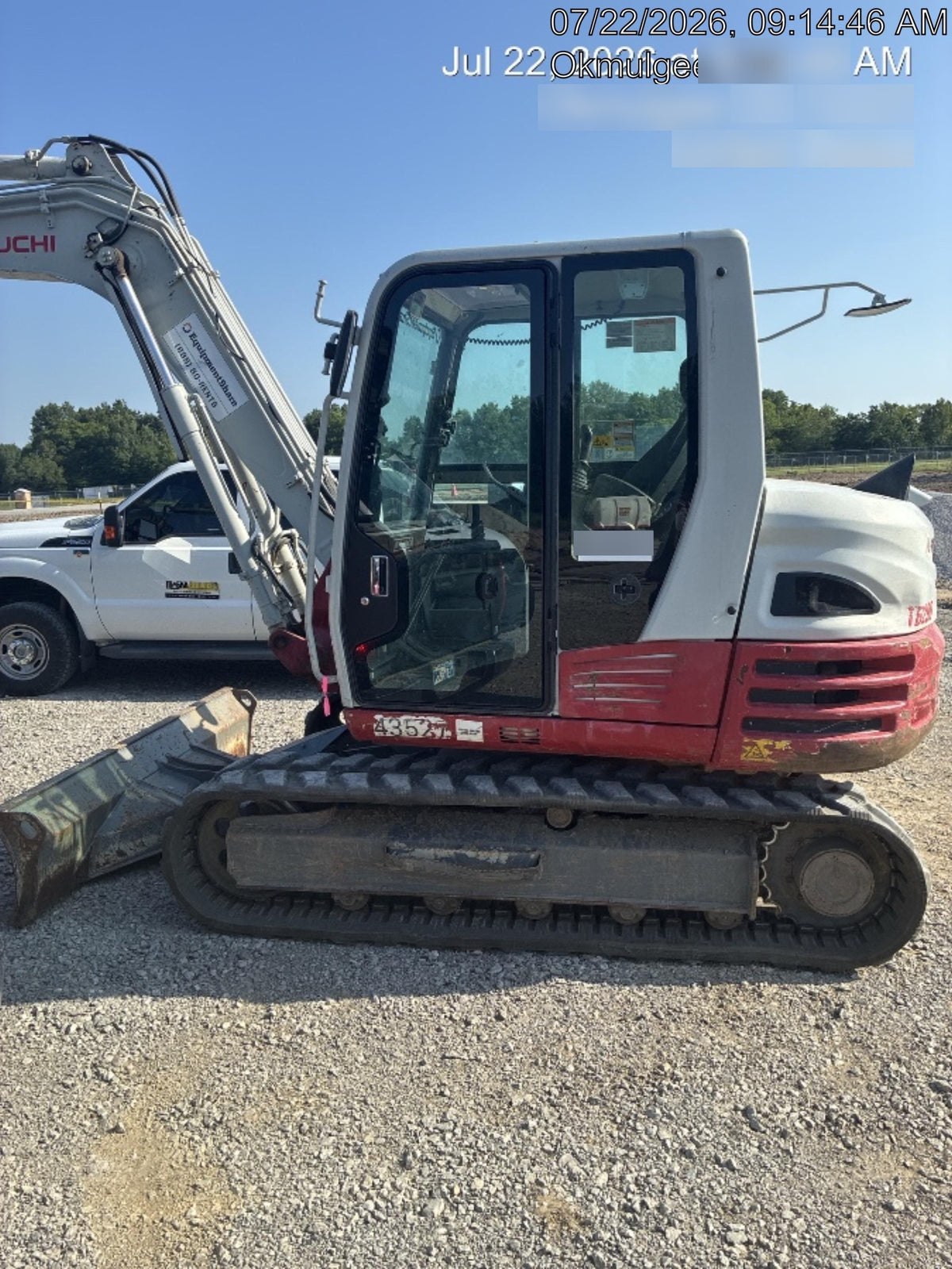 2019 Takeuchi TB290 Cab/Heat/AC Rubber tracks, Dozer blade, Travel alarm, Auxiliary hydraulics w/Manual QC, Hydraulic thumb, 18", 24", and 36" Buckets