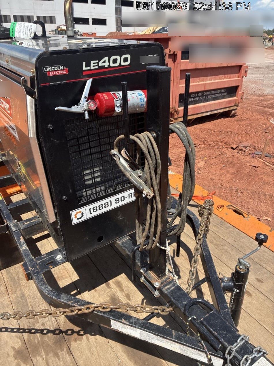 2024 Lincoln Electric LE400 Kubota V1505, Trlr, Cable Rack, Light Kit, ES Decals, T3