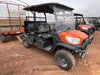 2021 Kubota RTV-X1140W-H Plastic Canopy, Windshield Acrylic Clear, LED Strobe Light, Wire Harness Kit, Back up Alarm