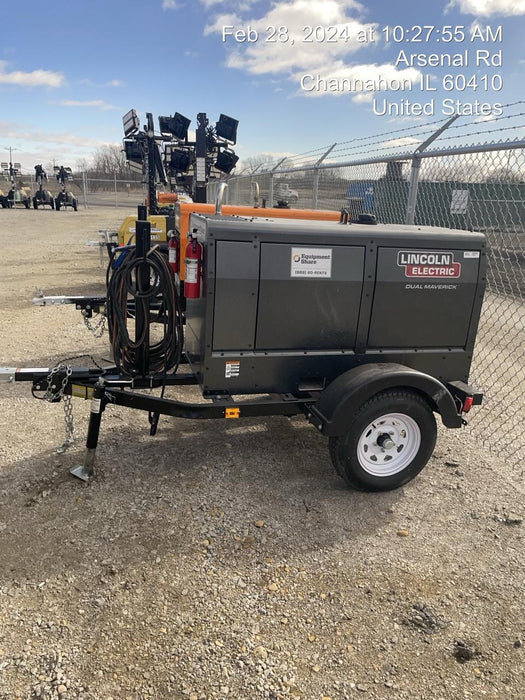 2024 Lincoln Electric Dual Maverick 200/200X Ready Pak 3, Includes Trailer, Cable Rack, Fender Light Kit K4382-1-RP3