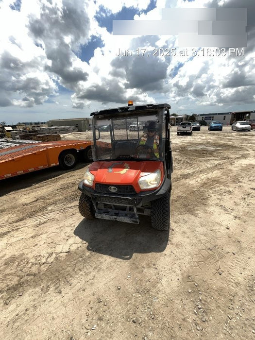 2019 Kubota RTV-X900 4wd Utility Cart, LED Strobe, Windshield Tempered Glass, Plastic Canopy, Backup Alarm