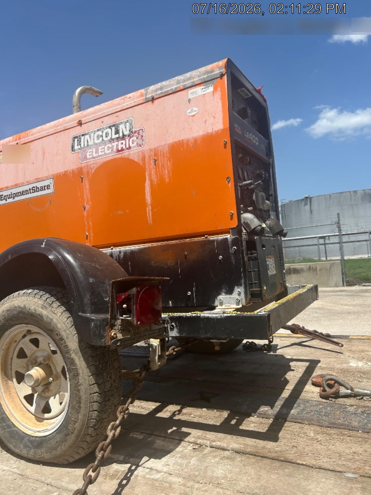 2022 Lincoln Electric LE400 Kubota V1505, Trlr, Cable Rack, Light Kit, ES Decals, T3