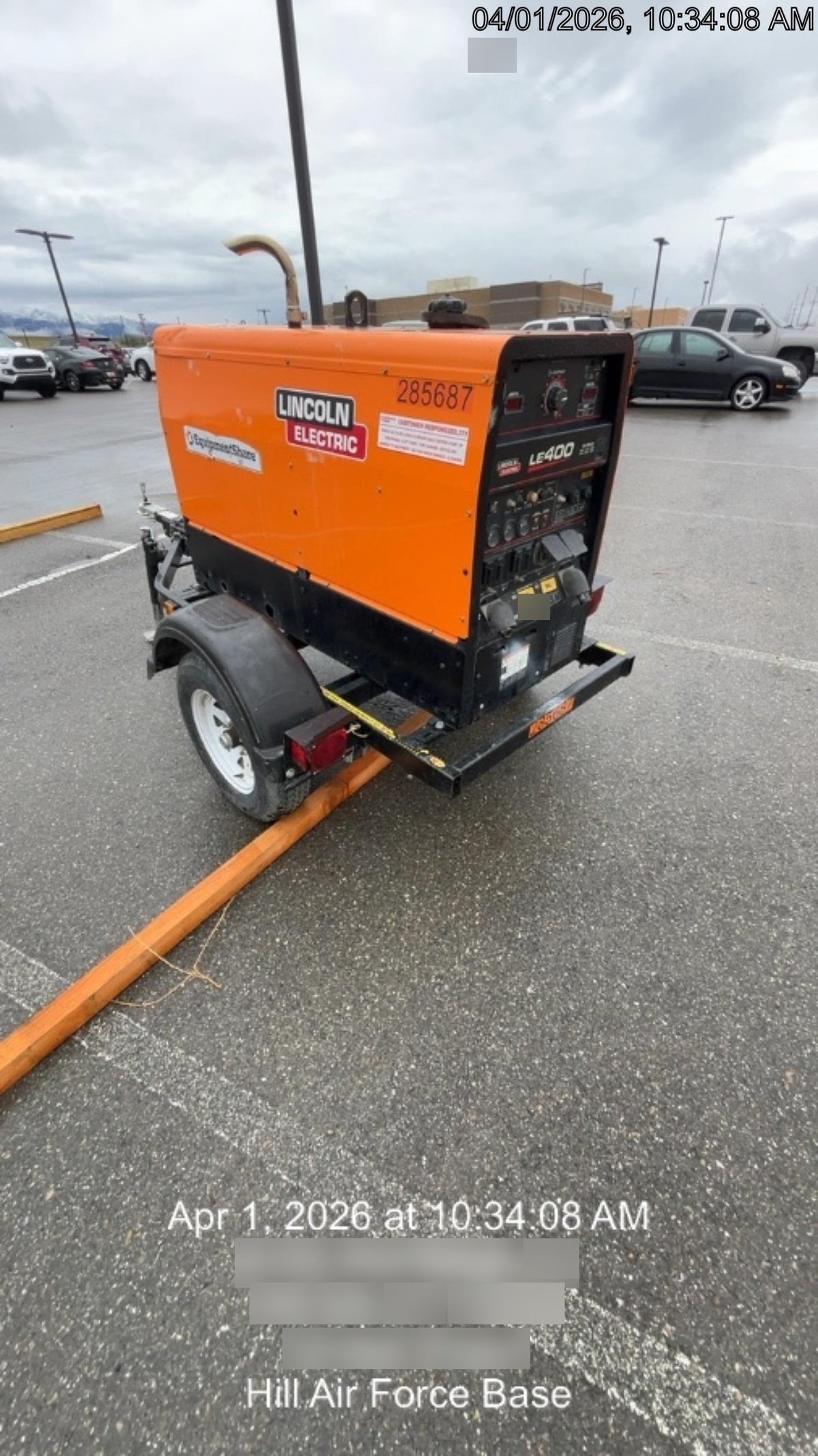 2022 Lincoln Electric LE400 Kubota V1505, Trlr, Cable Rack, Light Kit, ES Decals, T3
