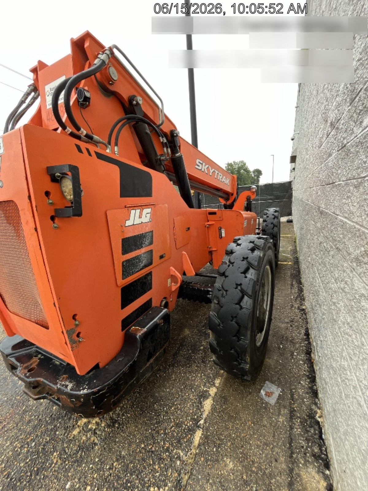 2019 Skytrak 6036 Cab/Heat/Air, Solid Tires, LED Work Lights, Beacon w/50" Carriage, 48" Pallet Forks