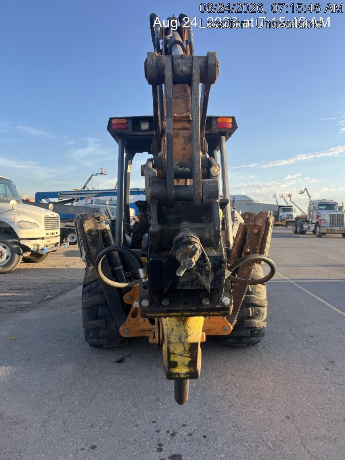 2019 Case 580N EP Canopy, 4WD, GP Front Bucket, Standard Stick, 2-Way Aux Hydraulics, ISO Controls