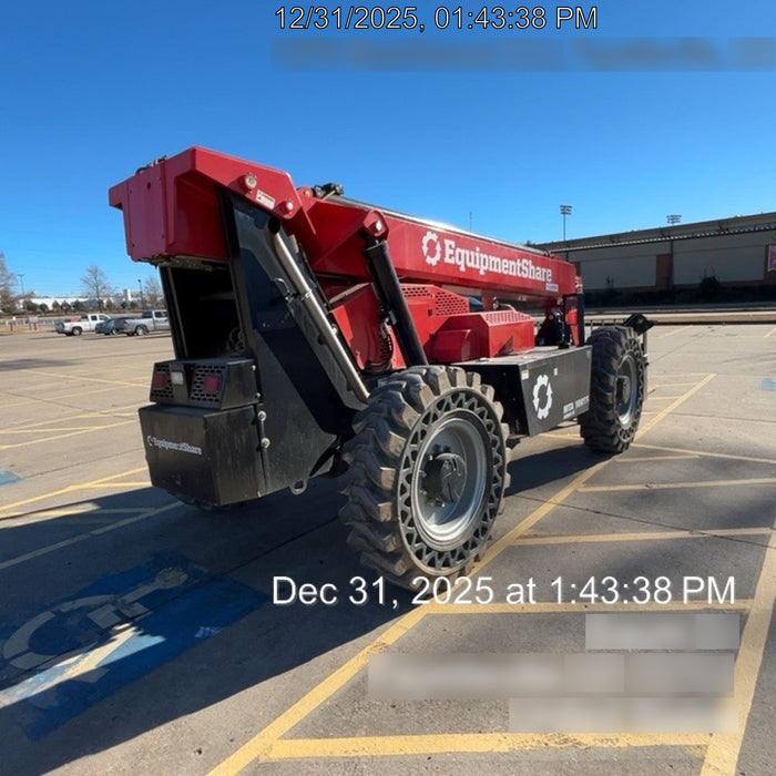 2019 Manitou MTA10055 Canopy, 120 HP, Solid Tires, Work Lights, Lift Hook, Auxiliary Hydraulics 66" Carriage and 60" Forks