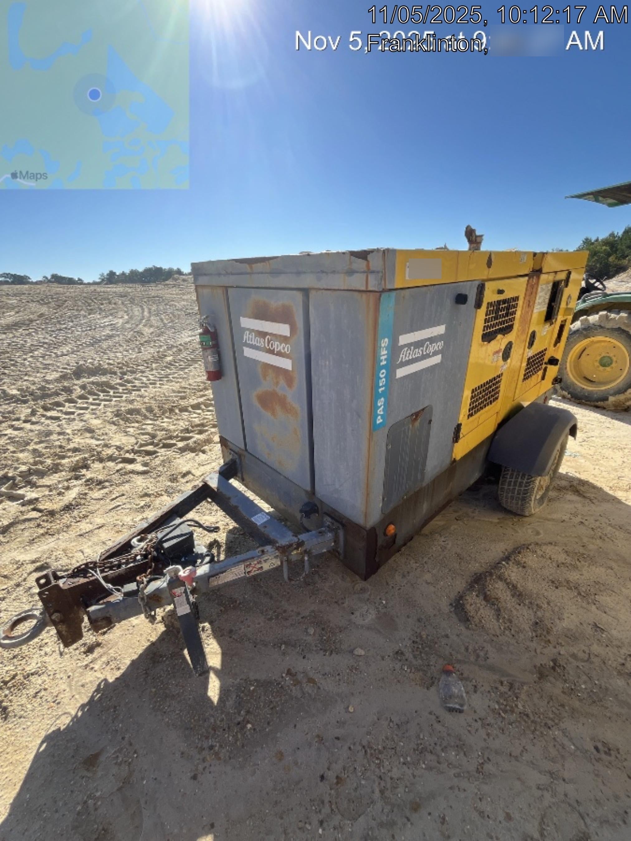 2020 ATLAS COPCO PAS 150 HF CS Enclosed