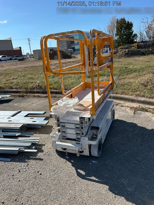 Custom Equipment HB-1430 Hy-Brid Scissor Lift
Platform capacity up to 670 lbs
Working height up to 20 ft
Weighs under 1,700 lbs
Non-marking wheels