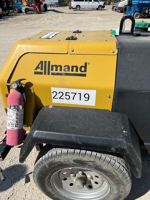 2022 Allmand NLV3GR (4) LED Light Fixture 350W, 23' Vertical Mast, 3kW Prime, Towable, Deep Sea L401, Leveling Jacks, Yanmar T4F 5.8hp