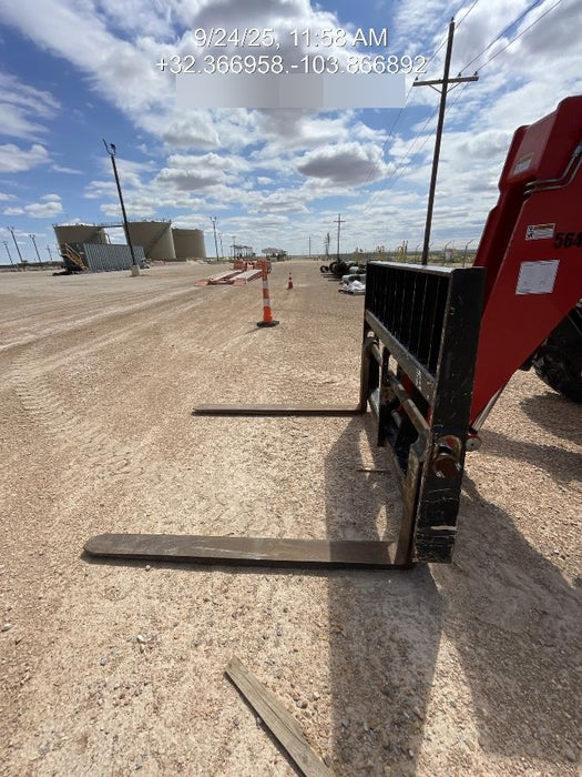 2020 Manitou MTA10055 Canopy, LED Work Lights, Solid Tires, Lift Hook, Beacon, Auxiliary Hydraulics w/66" Carriage and 60" Forks