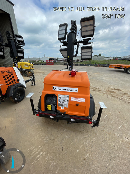 2023 Generac MLT2 Diesel, Flex Switch 120V Input, Powerzone Controller, (4) 320W LED Lights, 4kW Generator, 39.9 Gal Fuel Tank, 2" Ball, T3