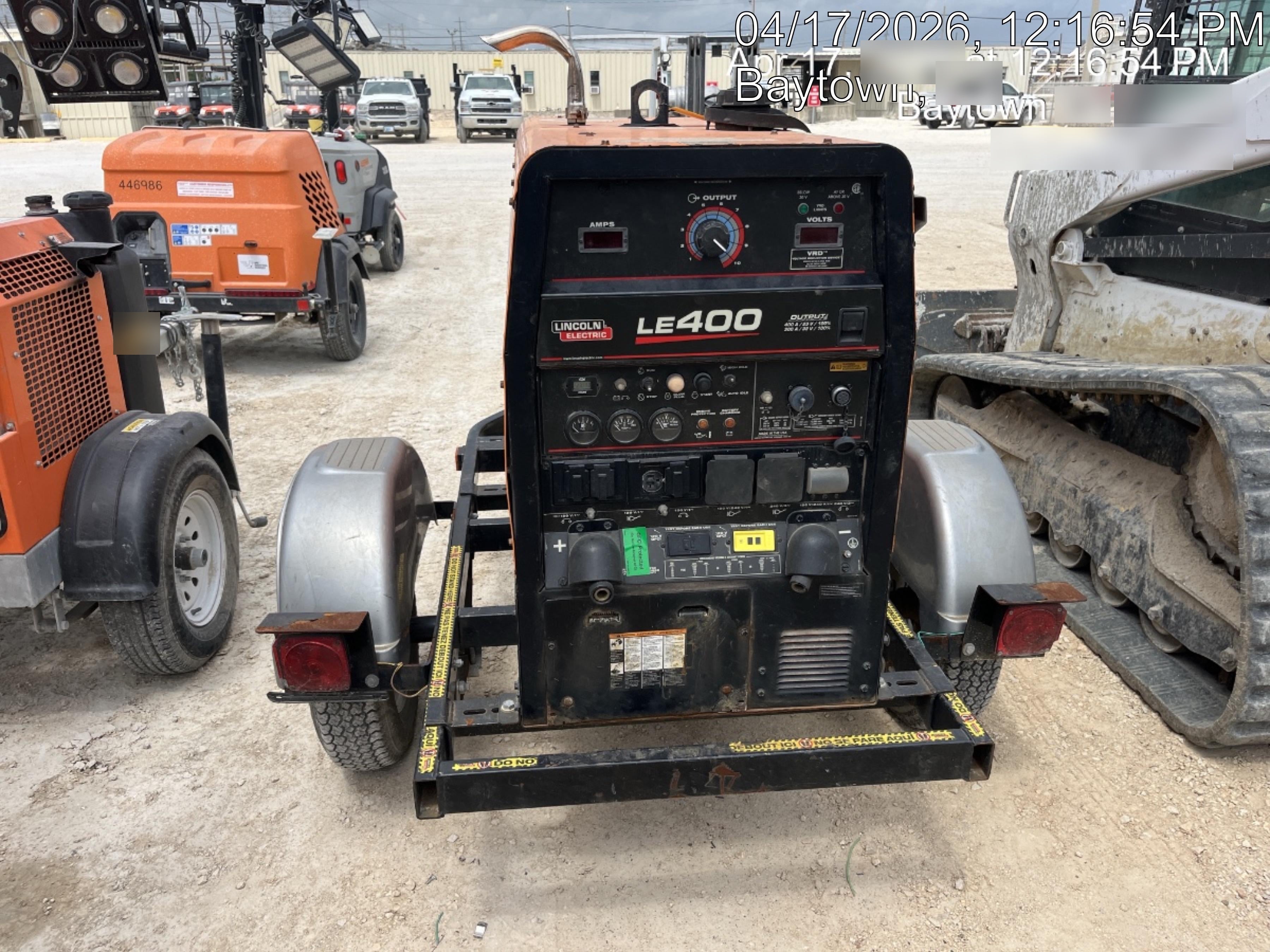 2022 Lincoln Electric LE400 Kubota V1505, Trlr, Cable Rack, Light Kit, ES Decals, T3
