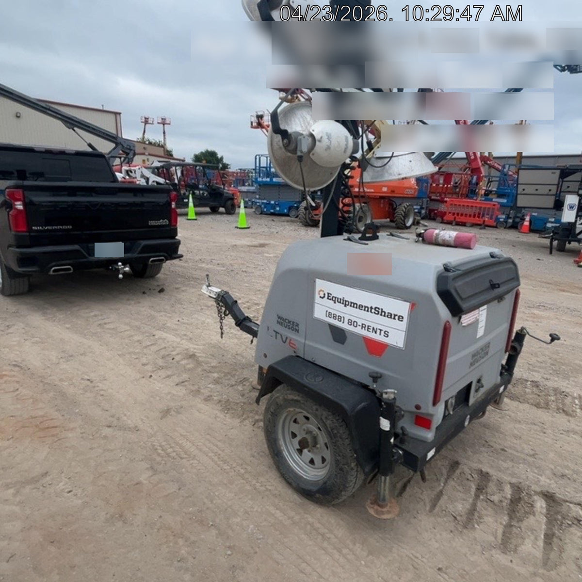 2019 Wacker Neuson LTV6L-MH Wacker Neuson LTV6L Mobile Light Tower w/Fuel Level Sensor Installed