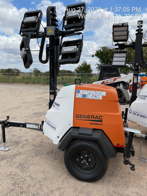 2023 Generac MLT2 Diesel, Flex Switch 120V Input, Powerzone Controller, (4) 320W LED Lights, 4kW Generator, 39.9 Gal Fuel Tank, 2" Ball, T3