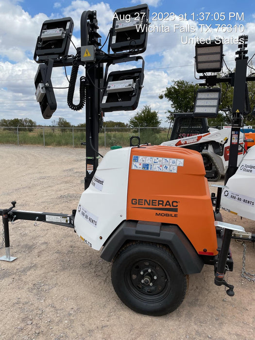 2023 Generac MLT2 Diesel, Flex Switch 120V Input, Powerzone Controller, (4) 320W LED Lights, 4kW Generator, 39.9 Gal Fuel Tank, 2" Ball, T3