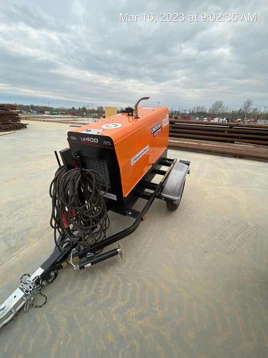 2023 Lincoln Electric LE400 Kubota V1505, Trlr, Cable Rack, Light Kit, ES Decals, T3